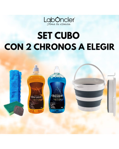 Set cubo plegable con 2 Chronos a elegir