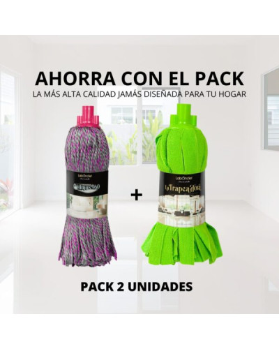 Pack doble fregona combinable
