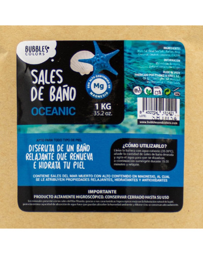 Sales de Baño ricas en Magnesio – Aroma OCEANIC (Marino)