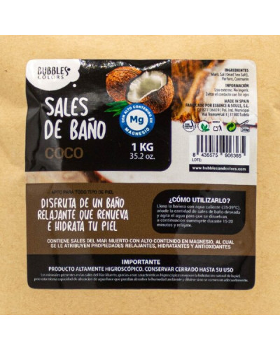 Sales de Baño ricas en Magnesio – Aroma COCO