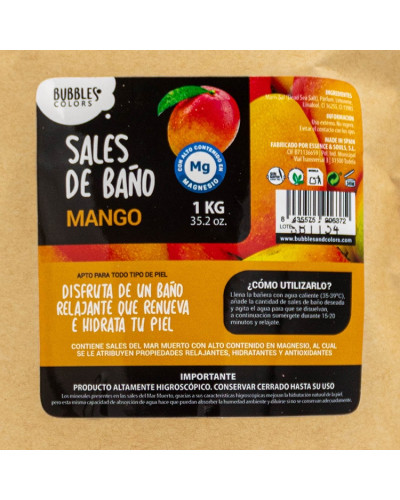 Sales de Baño ricas en Magnesio – Aroma MANGO