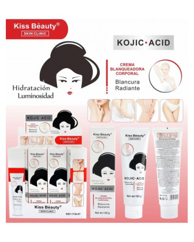 Crema blanqueadora corporal  Kiss Beuty