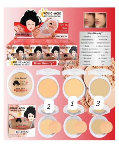 Polvos maquillaje SPF15 Kiss Beuty