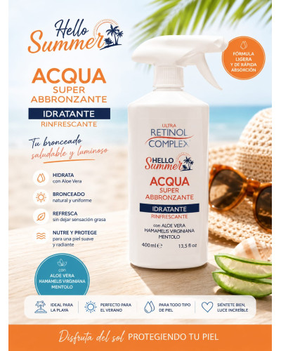 Agua Super Bronceadora Retinol Complex