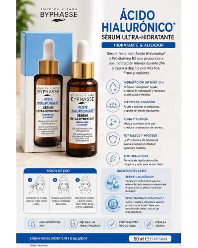 Sérum vitamina ácido hialuronico BYPHASSE