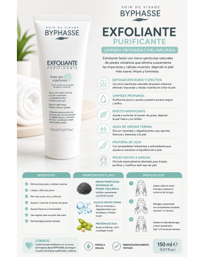 Exfoliante  facial pieles mixtas a grasas BYPHASSE