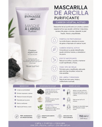 Mascarilla facial purificante BYPHASSE