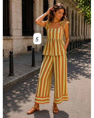 Conjunto de rallas multicolor