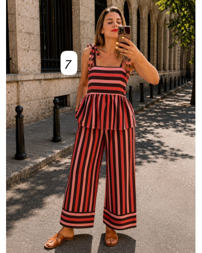 Conjunto de rallas multicolor