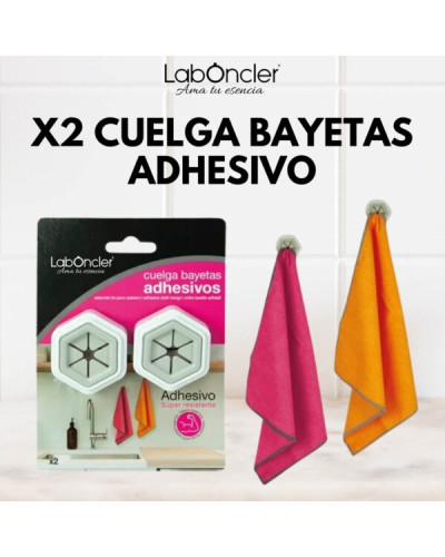 Cuelga bayetas adhesivo