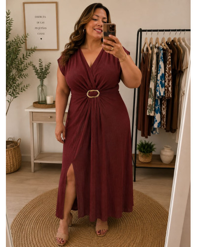 Vestido Maite Granate