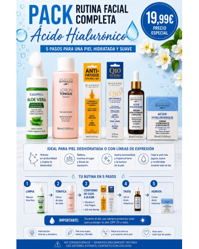 Pack cuidado facial de ácido hialuronico