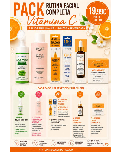 Pack rutina facial vitamina C